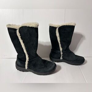 Patagonia Lugano T10920 black waterproof leather winter boots women size 7.5